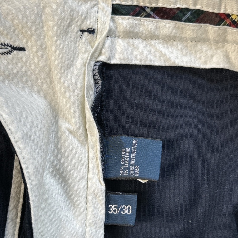 90s Vintage Polo Ralph Lauren Corduroy Pants Men's 35x30 Royal Blue - Picture 14 of 14